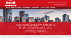 Desktop Screenshot of certifiedalarms.ca