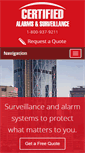 Mobile Screenshot of certifiedalarms.ca